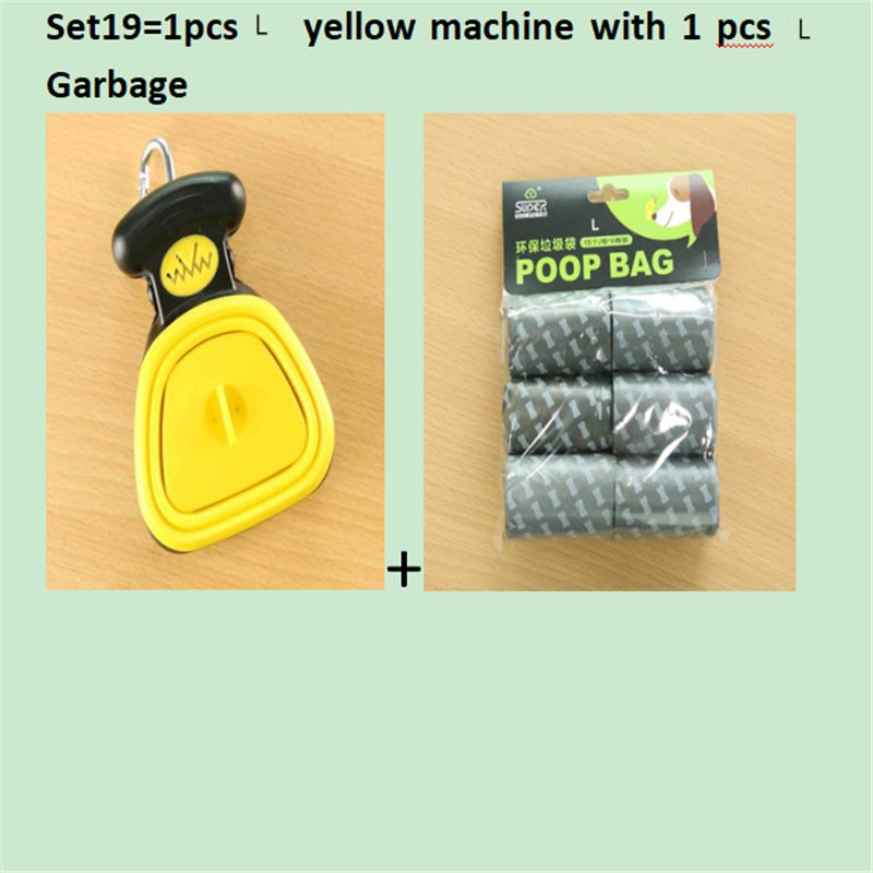 Foldable Pooper Scooper with Eco-Friendly Decomposable Bags