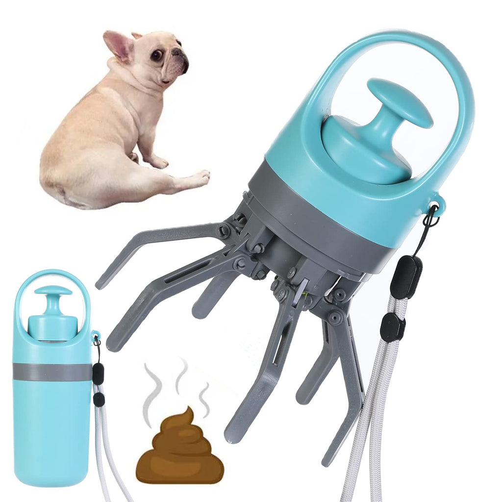 No-Touch Dog Poop Scooper with Built-In Bag Dispenser