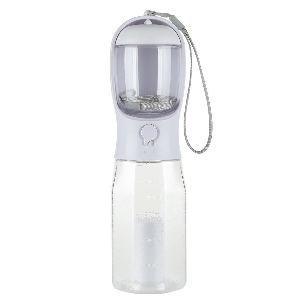3-in-1 Pet Water Bottle & Feeder with Waste Bag Dispenser