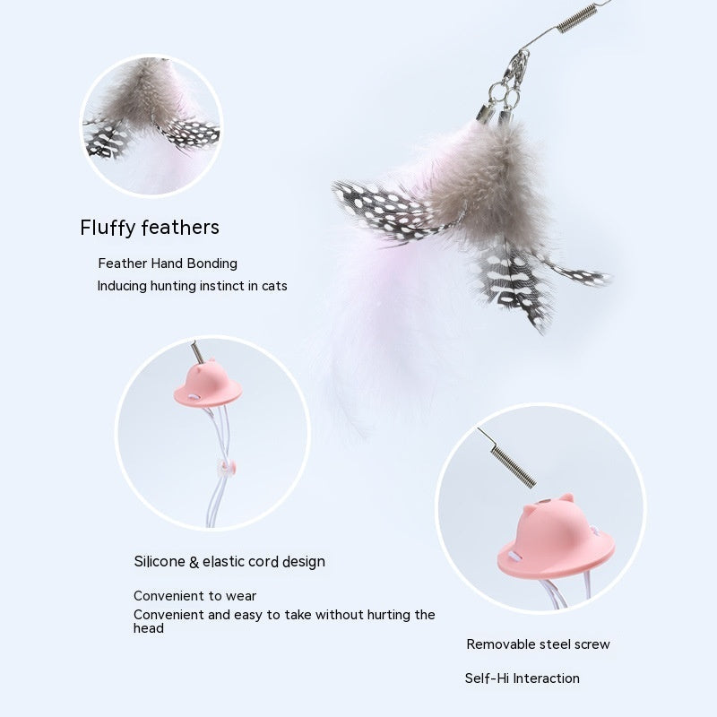 Hands-Free Cat Feather Teaser – Play With Your Cat Without Lifting a Finger