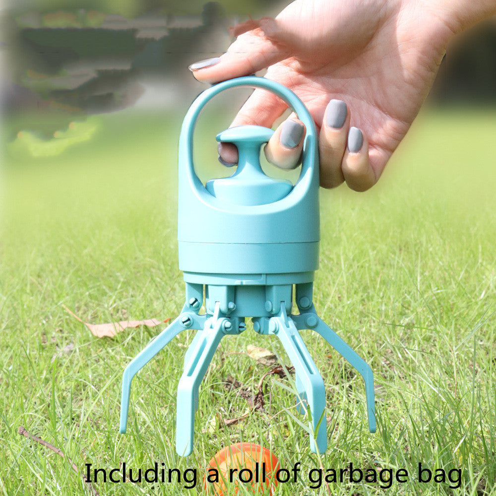 No-Touch Dog Poop Scooper with Built-In Bag Dispenser
