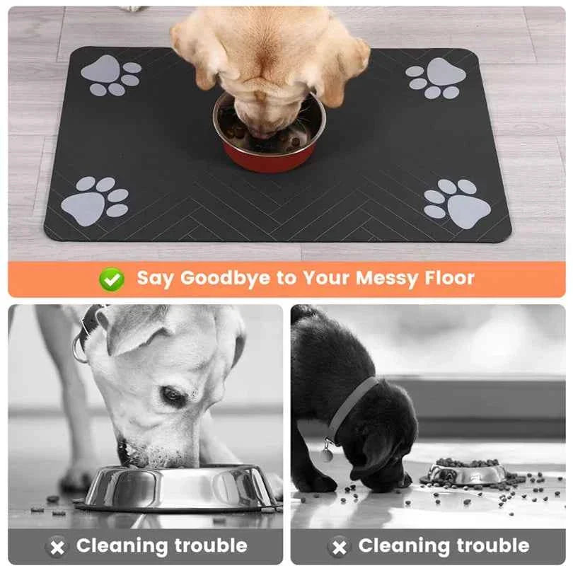 Waterproof Pet Feeding Mat – No More Messy Floors