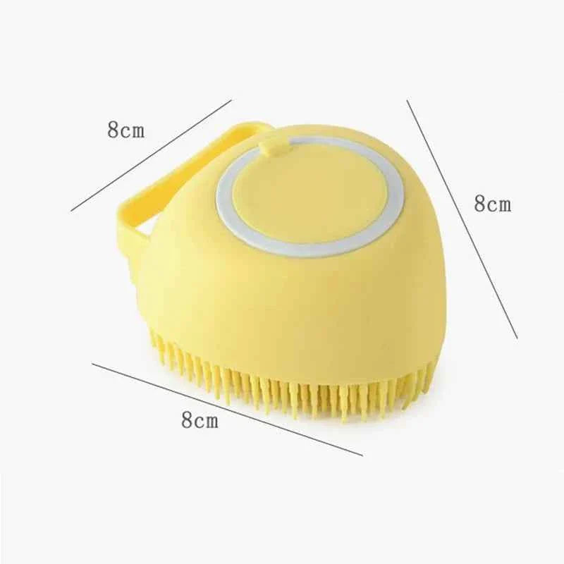 Pet Bath Massage Brush – Soft Silicone Grooming Tool for Dogs & Cats
