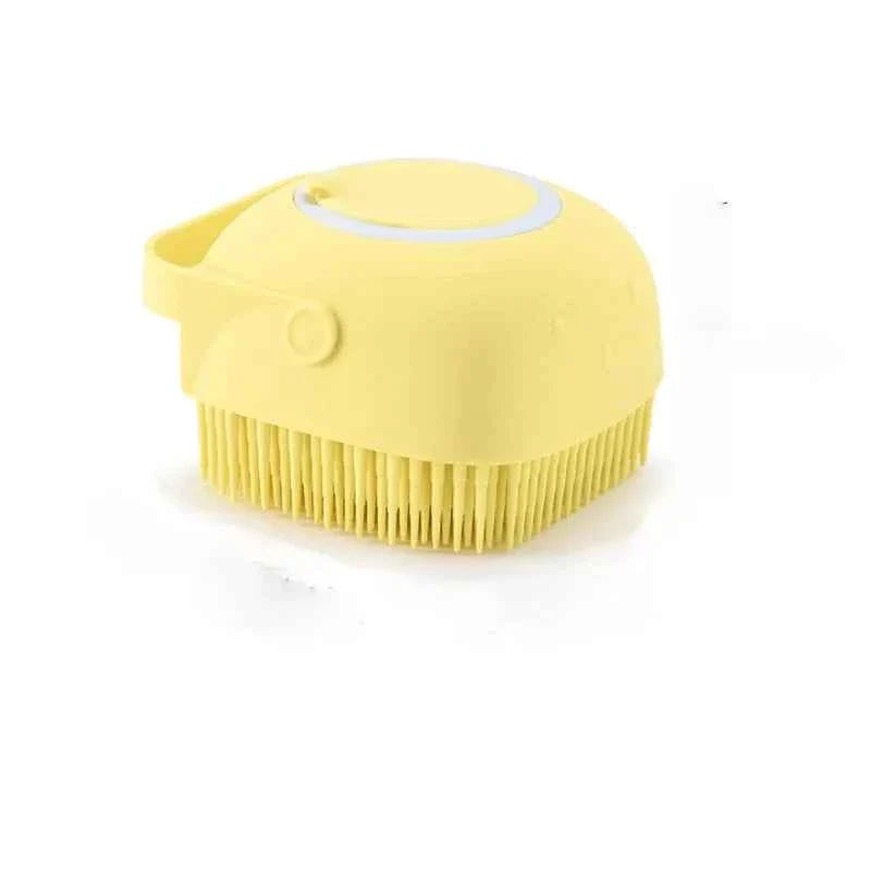 Pet Bath Massage Brush – Soft Silicone Grooming Tool for Dogs & Cats
