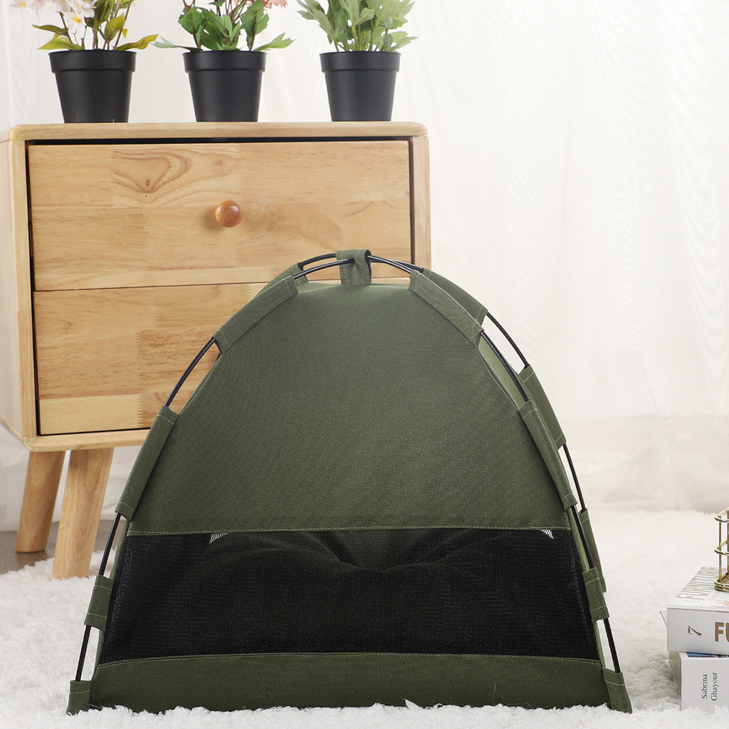 Cozy Pet Tent Bed – Your Pet's Favorite Hideaway for Naps & Adventures