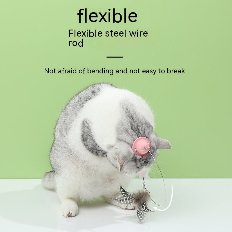 Hands-Free Cat Feather Teaser – Play With Your Cat Without Lifting a Finger