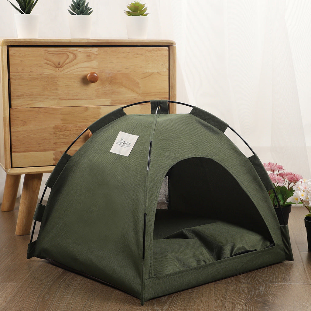 Cozy Pet Tent Bed – Your Pet's Favorite Hideaway for Naps & Adventures