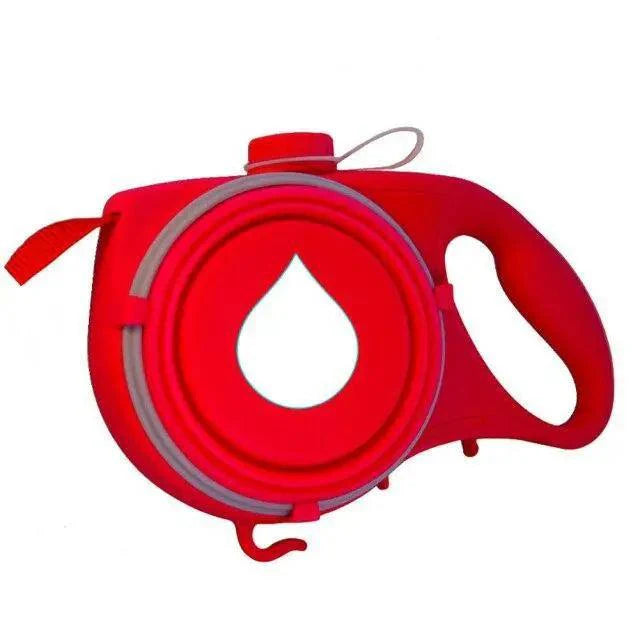 3-in-1 Pet Leash with Water Bottle & Waste Bag Dispenser